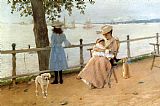 Famous Afternoon Paintings - Afternoon by the Sea aka Gravesend Bay